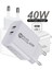 Çift USB C Duvar Şarj Cihazı, 40W Hızlı Şarj Bloğu, Pd 2 Bağlantı Noktalı Çift 20W, iPhone 13/12 Pro Max Için Güç Adaptörü, Galaxy S21 Xiaomi (Yurt Dışından) 1