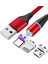 Manyetik Şarj Kablosu USB Mikro C Tipi Kablo Mıknatıs Şarj Cihazı Cep Telefonu Kablosu USB Kablosu Xiaomi Redmi Not 11 S Lg Stylo 5 (Yurt Dışından) 1