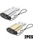 2 Adet Adaptör USB Tip-C USB Dönüştürücü USB Tip C Otg Adaptörü Evrensel USB Desteği Otg Xiaomi Için iPhone 12 13 Tablet Için (Yurt Dışından) 1