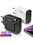 4 Port 20W USB Şarj Aleti Duvar Adaptörü Hızlı Şarj Cihazı Telefon Şarjı Için iphone Samsung Xiaomi Tablet Hızlı Mobil Şarj Cihazı Qc3.0 (Yurt Dışından) 1