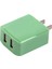 Evrensel Taşınabilir 5 V/2A Çift USB Bağlantı Noktaları Seyahat Ac Şarj Aleti Renkli Çift USB Şarj Adaptörü Android Ios Için Uygun (Yurt Dışından) 1