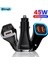 Elough 45W USB Araç Şarj Cihazı Hızlı Şarj Pd Qc 4.0 3.0 USB Tip C Araç Telefonu Şarj Adaptörü iPhone 14 13 Xiaomi Samsung S22 (Yurt Dışından) 1