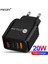 LED Ekran USB Şarj Aleti Qc 3.0 Hızlı Şarj Ab Abd Ingiltere Tak Adaptörü iPhone Telefon Için 20W Hızlı Şarj Tipi C Pd Bağlantı Noktası Şarj Cihazı (Yurt Dışından) 1