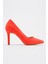 Kadın Stiletto Oranj Süet 2