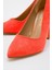 Kadın Stiletto Oranj Süet 5