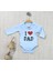 I Dad Baskılı Çıtçıtlı Bebek Zıbın 1