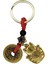 Çin Feng Shui Şans ve Bereket Parası Maneki Neko Metal Anahtarlık 2