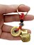 Çin Feng Shui Şans ve Bereket Parası Maneki Neko Metal Anahtarlık 4