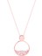 Zirkon Taşlı 925 Ayar Gümüş Rose Oval Kadın Kolye 1