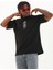 Erkek Baskılı Bisiklet Yaka T-Shirt 20/1 Penye - Siyah 2