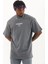 Erkek Baskılı Bisiklet Yaka T-Shirt 20/1 Penye - Füme 1