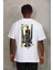 Erkek Baskılı Bisiklet Yaka T-Shirt 20/1 Penye - Beyaz 5