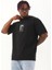 Erkek Baskılı Bisiklet Yaka T-Shirt 20/1 Penye - Siyah 2