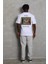 Erkek Baskılı Bisiklet Yaka T-Shirt 20/1 Penye - Beyaz 3