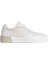 Beyaz - Krem Erkek Sneaker Low Top Lace Up W/ Stıtch 1