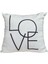 Love Baskılı Kırlent Kılıfı 43X43CM 2
