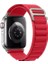 Apple Watch Uyumlu 38MM 40MM 41MM 1/2/3/4/5/6/se/7/8/9ultra Mountain Kordon Kırmızı 1