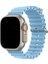 Apple Watch Uyumlu 42 mm 1/2/3/4/5/6/se/7/8/9ultra Ocean Kordon Kordon Açık Mavi 1