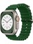 Apple Watch Uyumlu 38MM 1/2/3/4/5/6/se/7/8/9ultra Ocean Kordon Kordon Koyu Yeşil 1