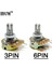 Ayak Koltuk 5 Adet WH148 B1K B2K B5K B10K B20K B50K B100K 3pın 6pın 15MM Şaft Amplifikatör Çift Stereo Potansiyometre (Yurt Dışından) 1