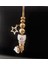 Kadın 316L Gold Nazar Yıldız Detaylı Çelik Charm Bileklik 2