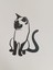 Kedi Desen Lazer Kesim Metal Tablo 2