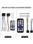 Araba Fm Mp3 Çalar, 4 x 60 W Büyük Güç Çift USB Bluetooth Eller Serbest Hızlı Şarj Araba Fm Radyo Mp3 Çalar (Yurt Dışından) 2