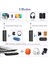 Bluetooth Verici Alıcı 3'ü 1 Arada, Şarj Edilebilir Bluetooth 5.0 Araç Adaptörü, Araba Için Gürültü Önleyici Aux Bluetooth Adaptörü, Tv Için 3,5 mm Bluetooth Ses Alıcısı, Ev Araba (Yurt Dışından) 3