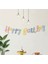 Happy Birthday Kaligrafi Banner Makaron 110X20 cm 1