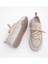 Kadın Sneaker Spor Ayakkabı Keten Kumaş Bağcıklı Hesna 9