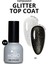 Glitter Top Coat 01 Kalıcı Oje İçin, Altın Simli, 9 ml 1