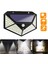 2 Adet 100 LED Solar 3 Mod Hareket Sensörlü Duvar Bahçe Lambası 3