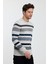 Bisiklet Yaka Çizgili Erkek KAZAK(E23-6712) 2