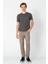 Erkek Fit Rahat Esnek Nefes Alan Bisiklet Yaka T-Shirt 1
