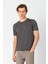 Erkek Fit Rahat Esnek Nefes Alan Bisiklet Yaka T-Shirt 5