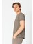 Erkek Fit Rahat Esnek Nefes Alan Bisiklet Yaka T-Shirt 2