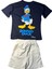 Mickey Baskılı Lacivert Tshirt Ekru Şort 2'Li Takım 2