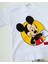 Erkek Çocuk Mickey Baskılı Ekru T-Shirt Şort Takım 1