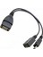 10 Adet 2 In 1 Otg Mikro-Usb Host Y Splitter USB Adaptörü Mini 5 Pin Erkek Dişi Kablo Akış Çubukları Vb (Yurt Dışından) 3