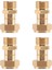 4x Basınçlı Yıkama Makinesi Döner Bağlantı, Bükülmez Hortum Bağlantısı, Bükülmez Metrik M22 14MM Bağlantı, 3000 Psi (Yurt Dışından) 1