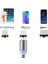 M Manyetik Kablo Mikro USB C Tipi Adaptör Şarj Cihazı Hızlı Şarj iPhone Xs Max Samsung Şarj Mıknatıs Android Telefon Kablosu (Yurt Dışından) 3