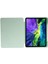 Apple iPad Air 2 A1566 A1567 9.7 Inç Uyumlu Kılıf Y Smart Cover Standlı Uyku Modlu Kalem Yerli Mars Kapak Açık Yeşil 2