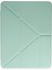 Apple iPad Air 2 A1566 A1567 9.7 Inç Uyumlu Kılıf Y Smart Cover Standlı Uyku Modlu Kalem Yerli Mars Kapak Açık Yeşil 5