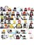WM6105 WM6106 WM6107 WM6108 WM6109 Naruto Blokları Anime Tuğla Sasuke Kakashi Mini Aksiyon Oyuncak Figürler Oyuncaklar Çocuklar Hediyeler Birleştirin (Yurt Dışından) 1