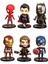 6 Adet Mini Karikatür Avengers Örümcek Adam Kaptan Amerika Bebek Ekran Kalıp Çocuklar Biblo (Yurt Dışından) 2