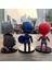 6 Adet Mini Karikatür Avengers Örümcek Adam Kaptan Amerika Bebek Ekran Kalıp Çocuklar Biblo (Yurt Dışından) 3