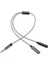 Rexlıs(9,8 Inç) 3,5 mm Çift Kulaklık Jakı Ayırıcı Adaptör (Gri) (Yurt Dışından) 1
