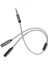 Rexlıs(9,8 Inç) 3,5 mm Çift Kulaklık Jakı Ayırıcı Adaptör (Gri) (Yurt Dışından) 3