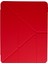 Apple iPad Air 2 A1566 A1567 9.7 Inç Uyumlu Kılıf Y Smart Cover Standlı Uyku Modlu Kalem Yerli Mars Kapak Kırmızı 5