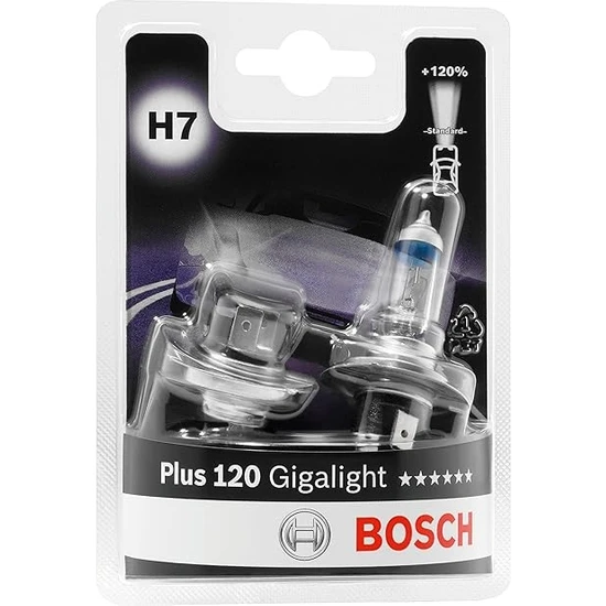 Bosch H7 Gigalight Plus 120 Ampul Seti